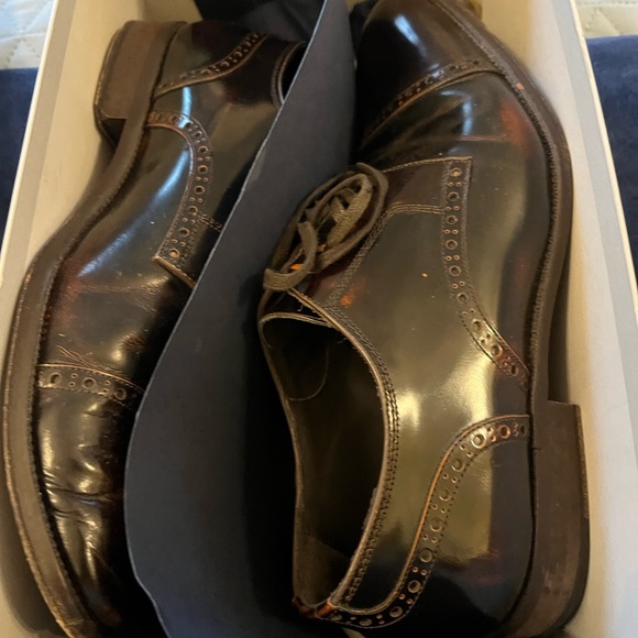 Beautiful Italian Men\'s Classic Brown Leather Dress Shoes by Jonson&Murphy size9 main image 6